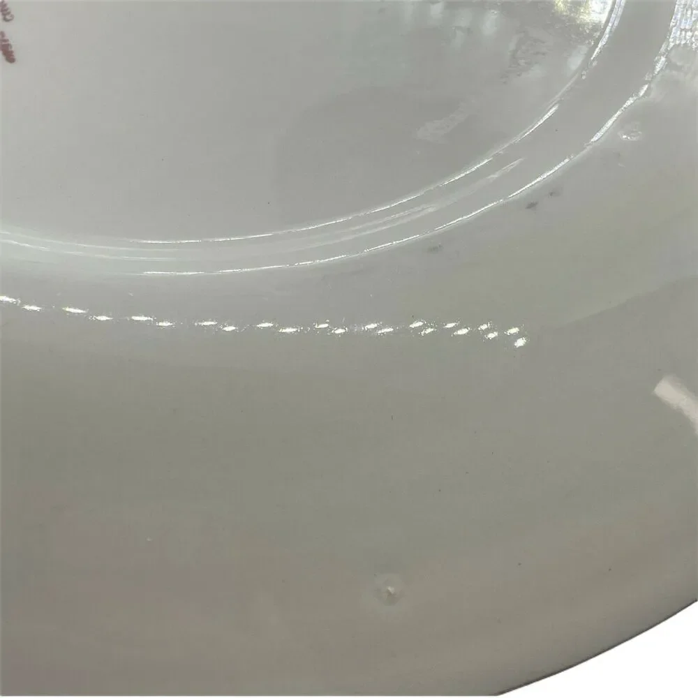 Dear Hearts White Yellow Round Shaped Keepsake Plate Set Of Two Vintage 1973